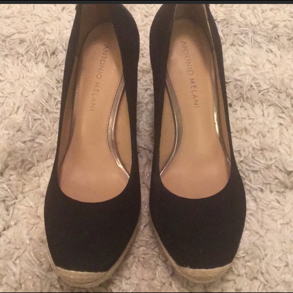 Antonio Melani Black Wedges
